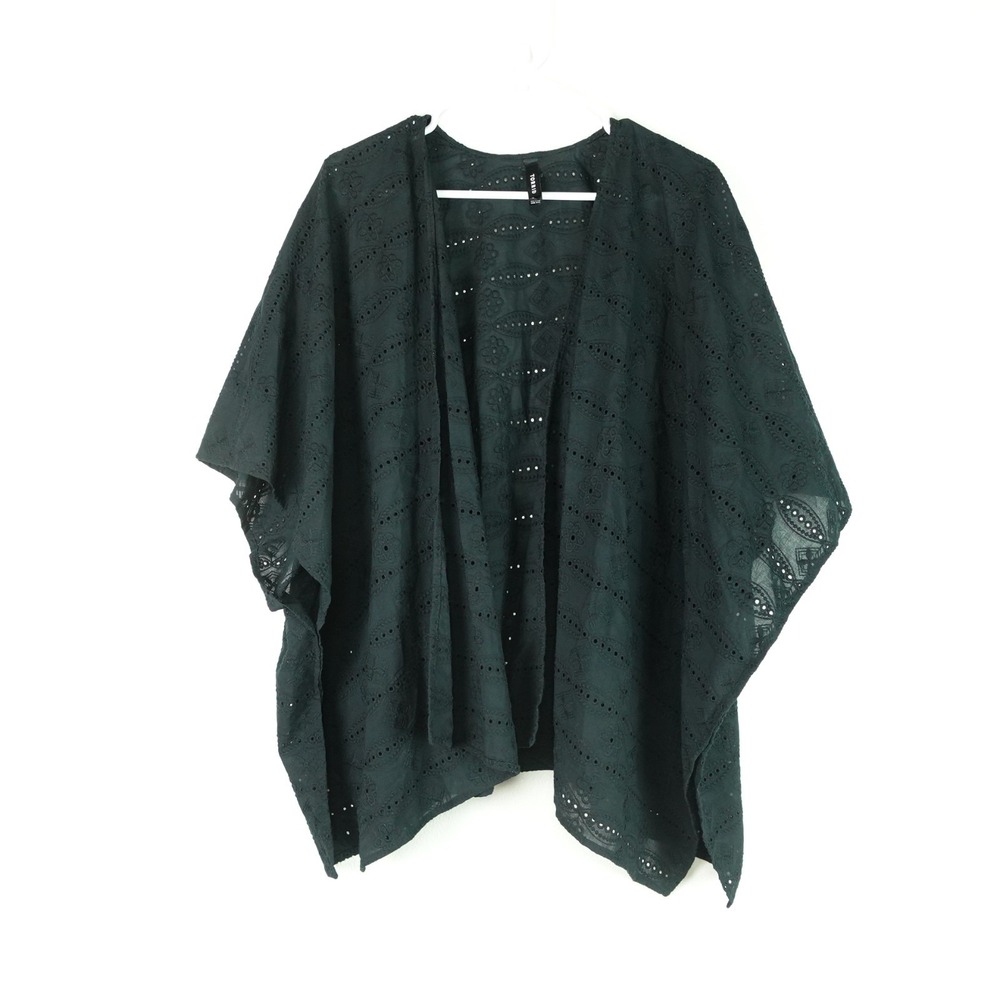 Torrid Cardigan Top Womens One SZ Open Front Whimsygoth Gothcore Coastal Flowy